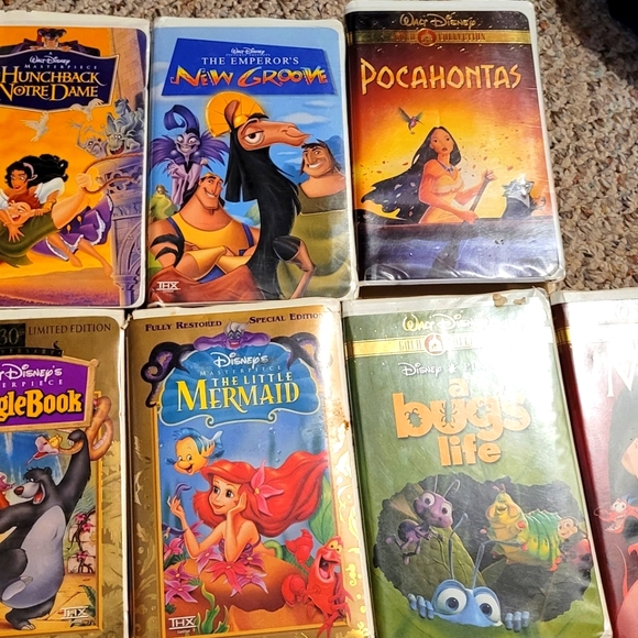 Disney Media Disney Vhs Movies Pocahontas Little Mermaid Lot